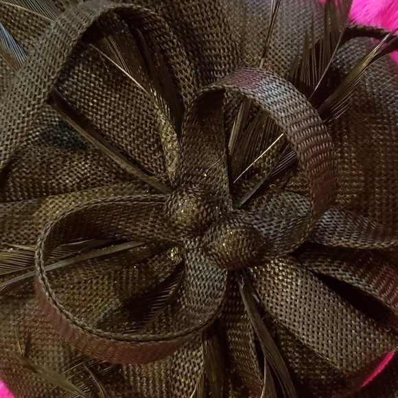 Black  Fascinator W/Clip Hat Church Tea Party‎ Derby Hair Accessories main image 4
